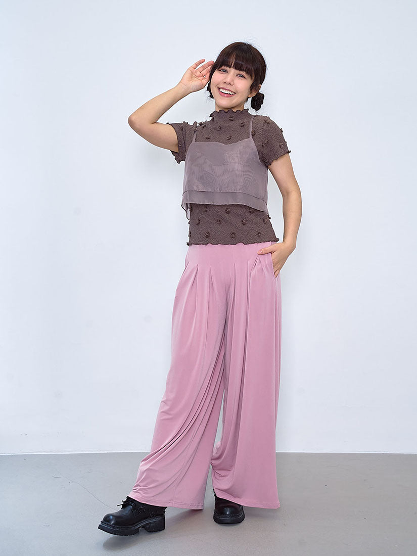 Stretchy Pleated Supersoft Pants (4 Colours)