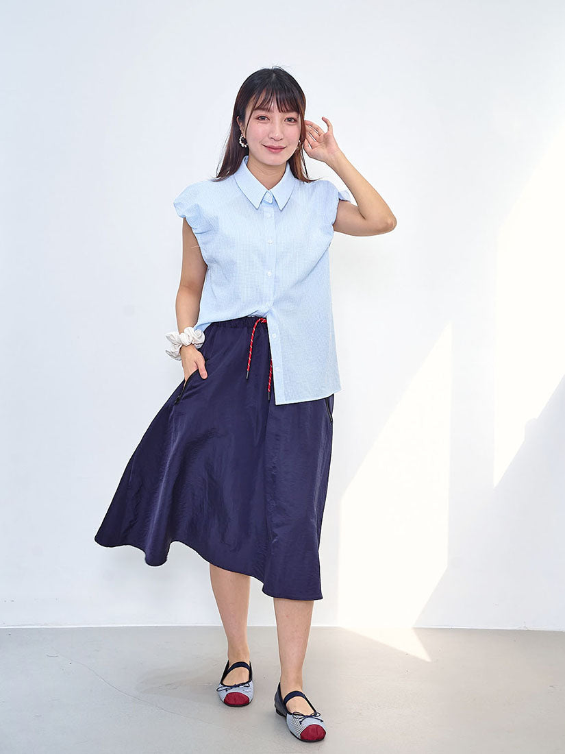 Puff Armhold Gingham Blouse (2 Colours)