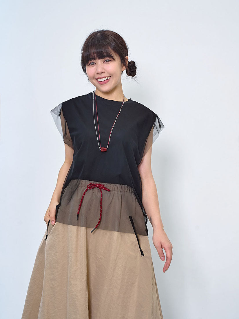 Mesh Cover Up Vest Tee (2 Colours)
