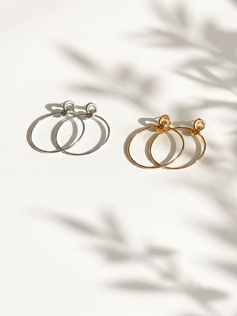 Hoop Drop Earrings (2 Colours)