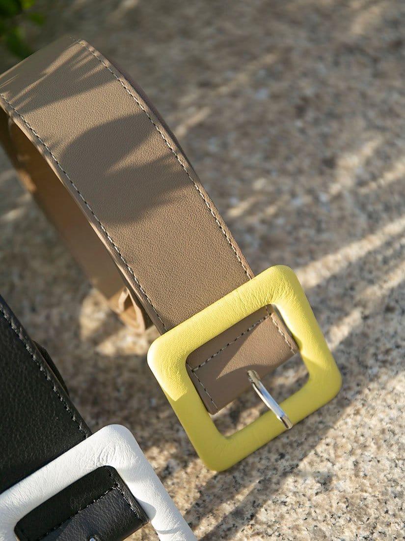 Real Leather Square Buckle Belt - WHY NOT? (4401740382282)