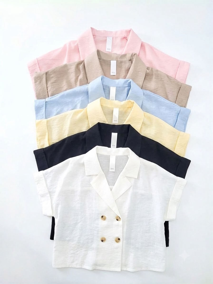 Lightweight Crop Blazer (6 Colours)