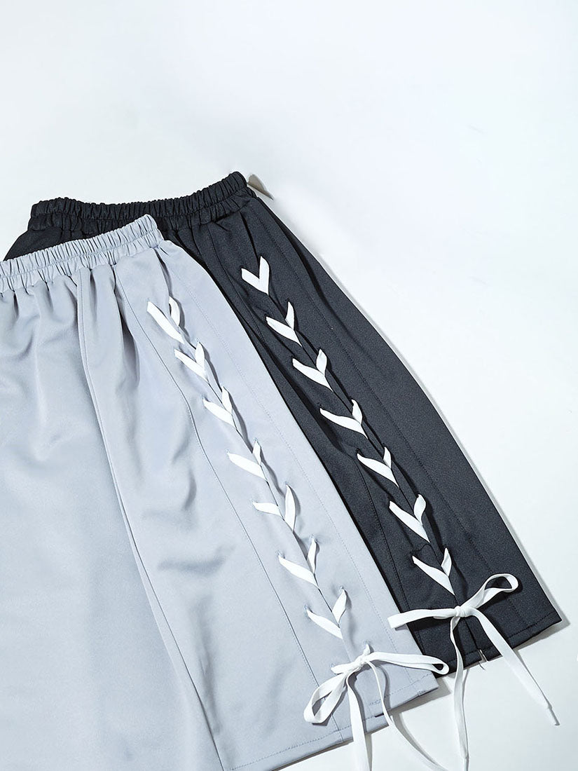 Ribbon Lace Up Skirt (2 Colours)