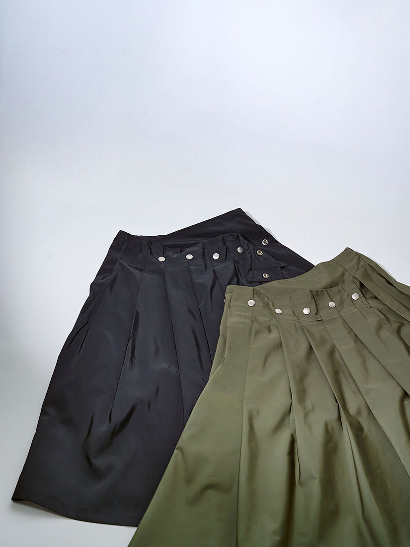 Pleated Wrap Skirt (2 Colours)