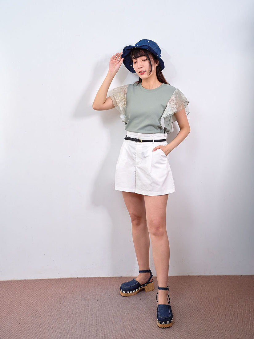 Belted Paperbag Waist Shorts (2 Colours)