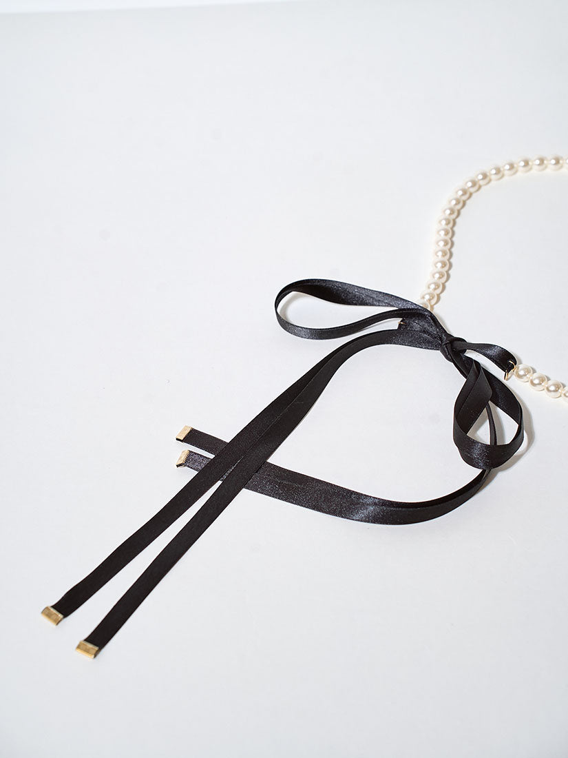 Pearl Ribbon Waist Chain