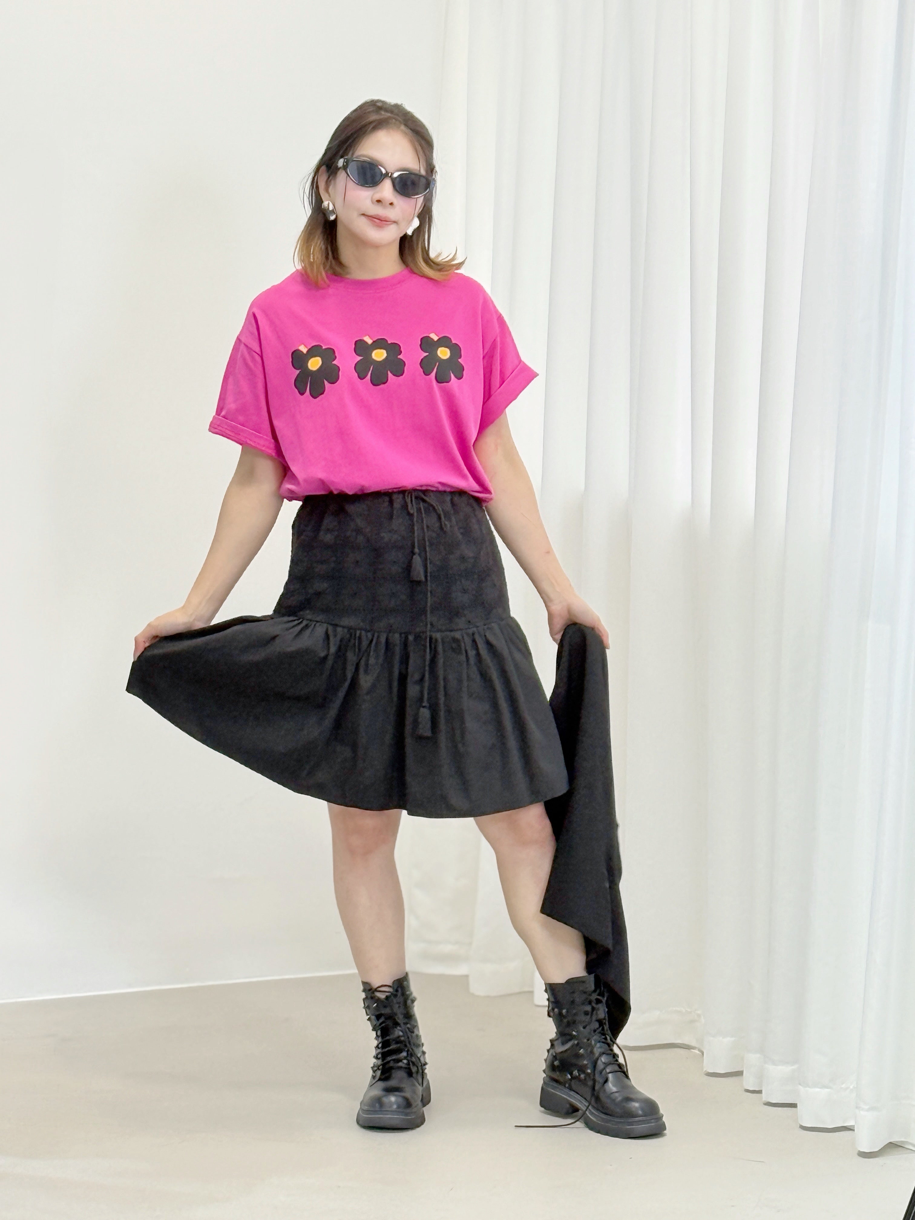 Unikko Flower Printed Tee (2 Colours)