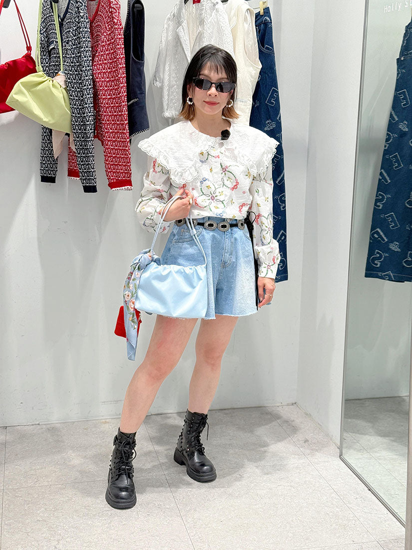 Antique Metallic Badge Suede String Belt (2 Colours)