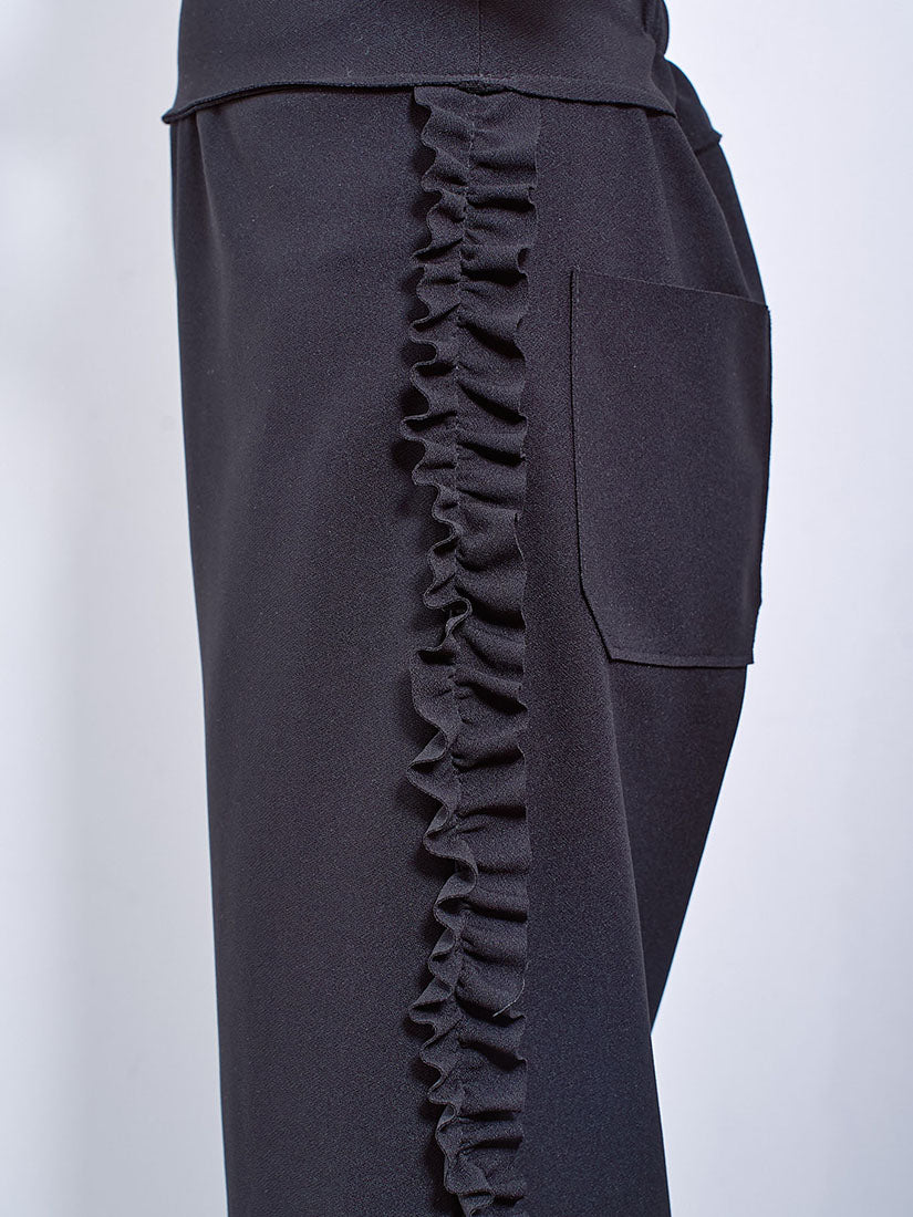 Ruffle Side Edge Pants (2 Colours)