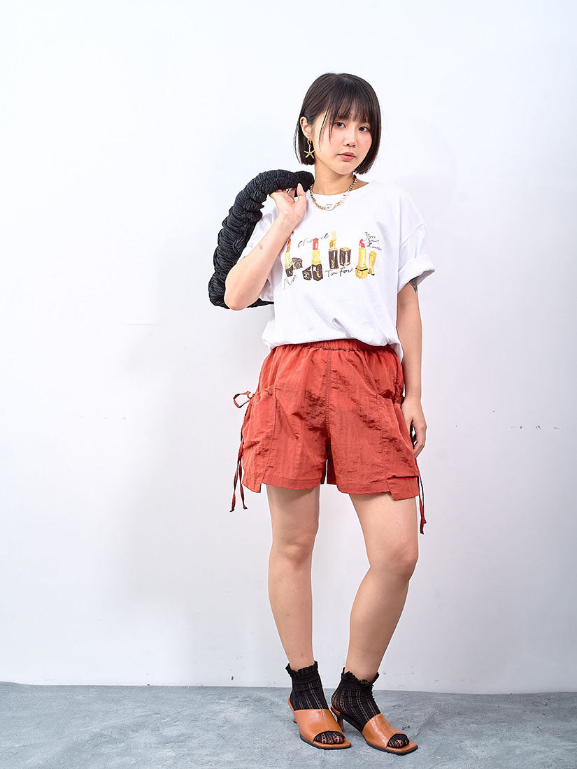 Drawstring Oversized Pocket Shorts