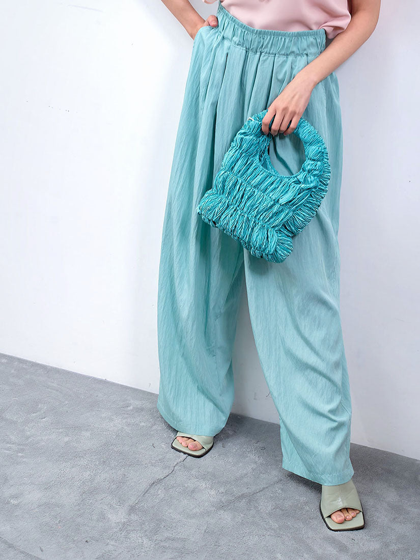 Crinkle Wide Leg Pants