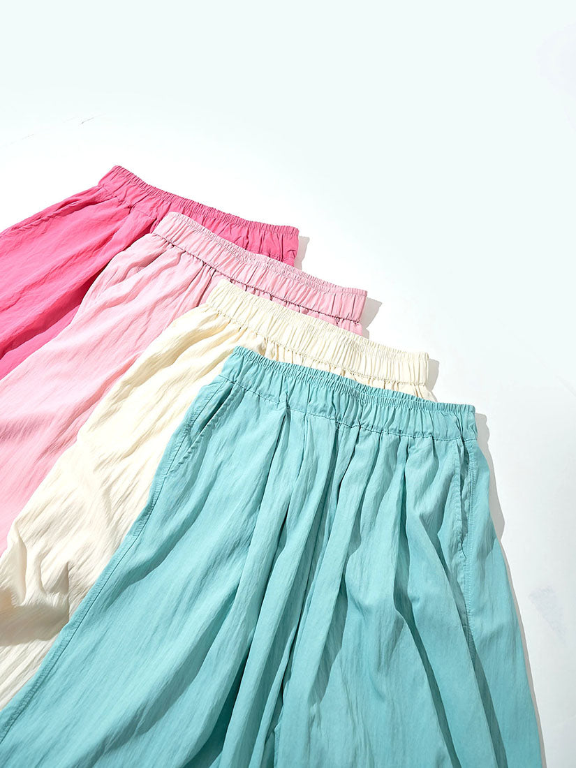 Crinkle Wide Leg Pants