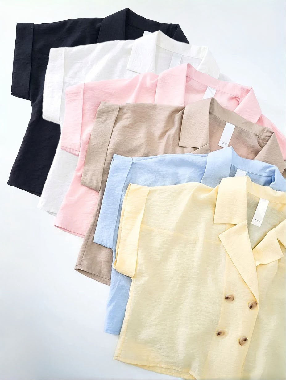 Lightweight Crop Blazer (6 Colours)