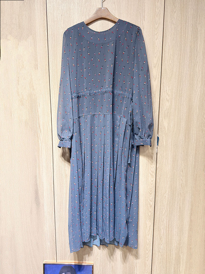 Lipstick Pattern Tied Waist Dress (2 Colours)