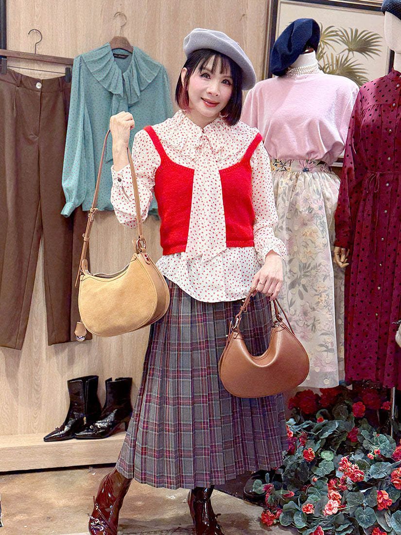 Checker Pleated Skirt (2 Colours)