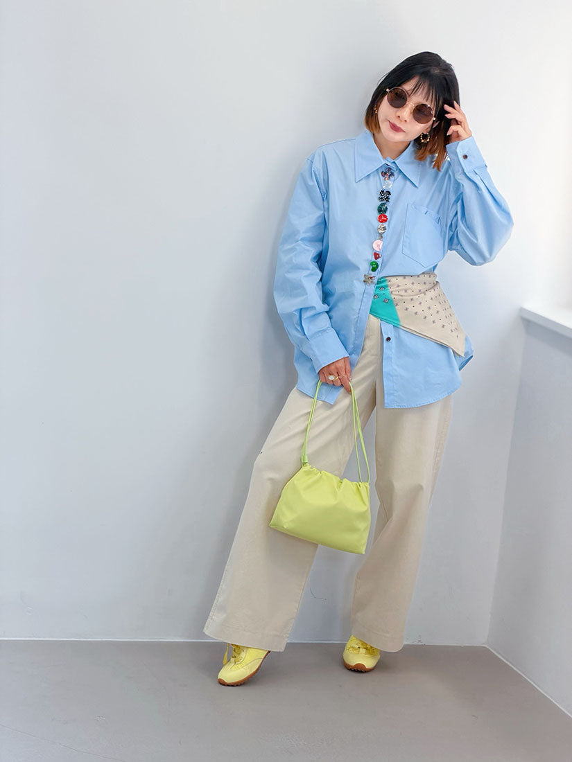 Floral Printed Scarf Belt Pants (2 Colours)