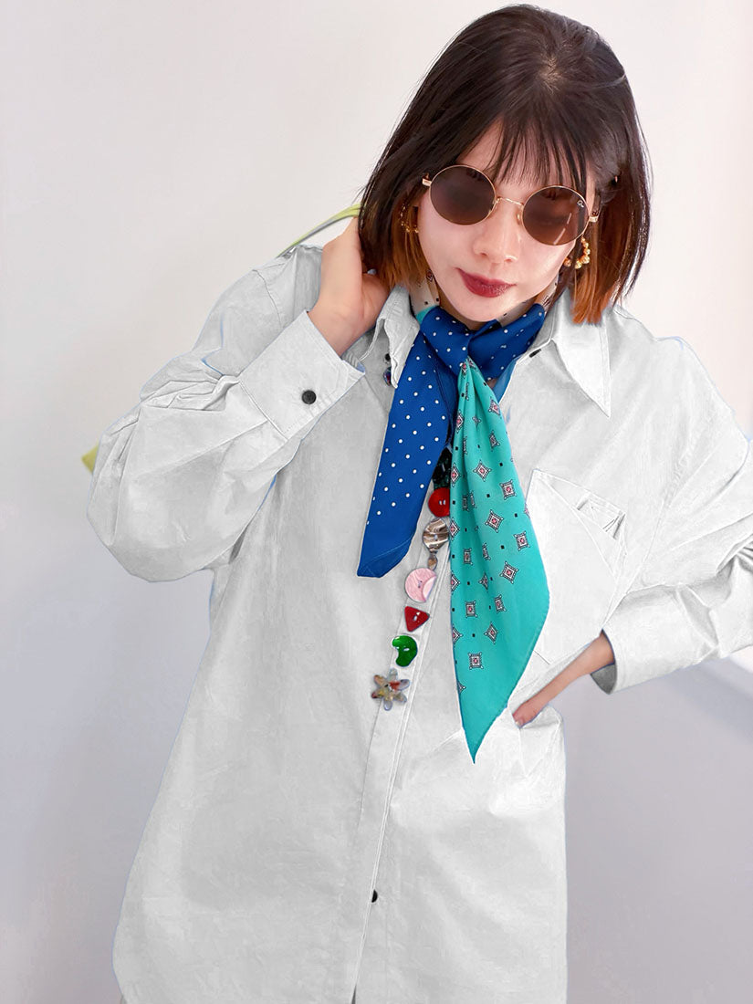 Fancy Buttony Rose Pocket Shirt (3 Colours)