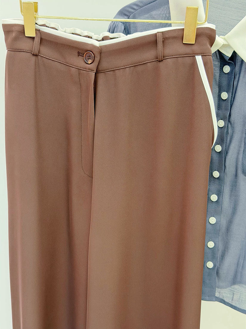 Contrast Piping Pants (2 Colours)