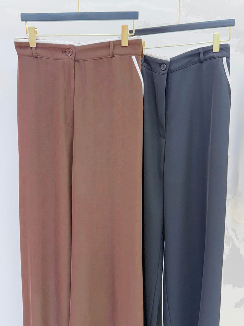 Contrast Piping Pants (2 Colours)