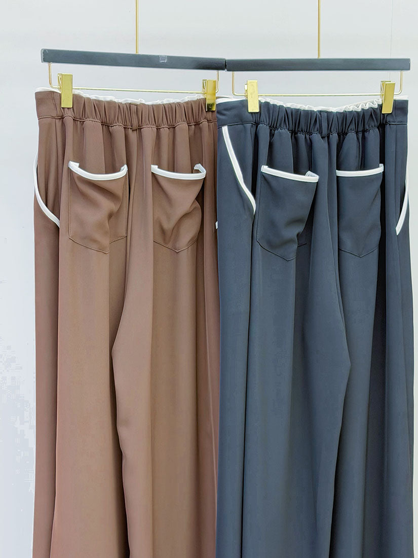 Contrast Piping Pants (2 Colours)