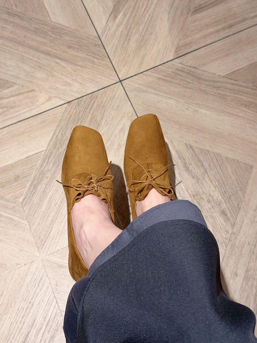 Square Toe Oxford Loafers Pumps (3 Colours)