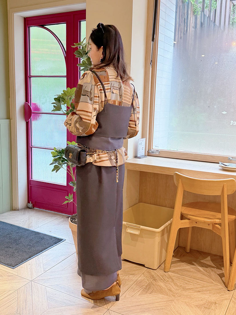 Layered Straight Skirt