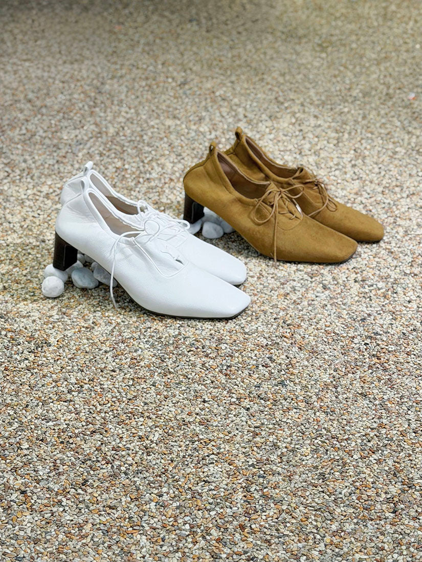 Square Toe Oxford Loafers Pumps (3 Colours)