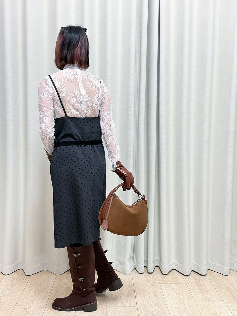 2 ways Saddle Crescent Shoulder Bag (2 Colours)