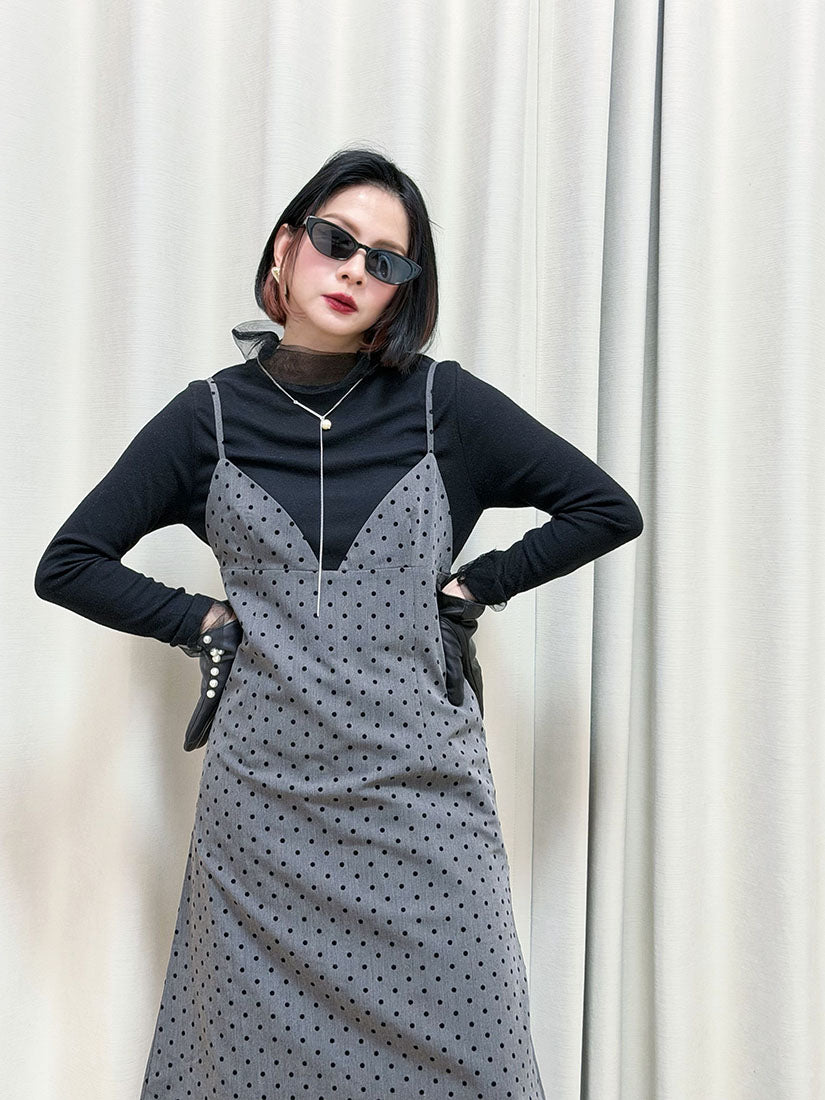 Polka Dot Sling Dress (2 Colours)