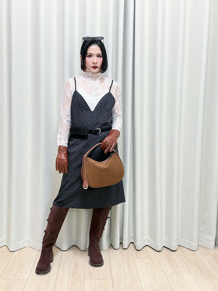 Buckle Suede Tall Boots(2 Colours)