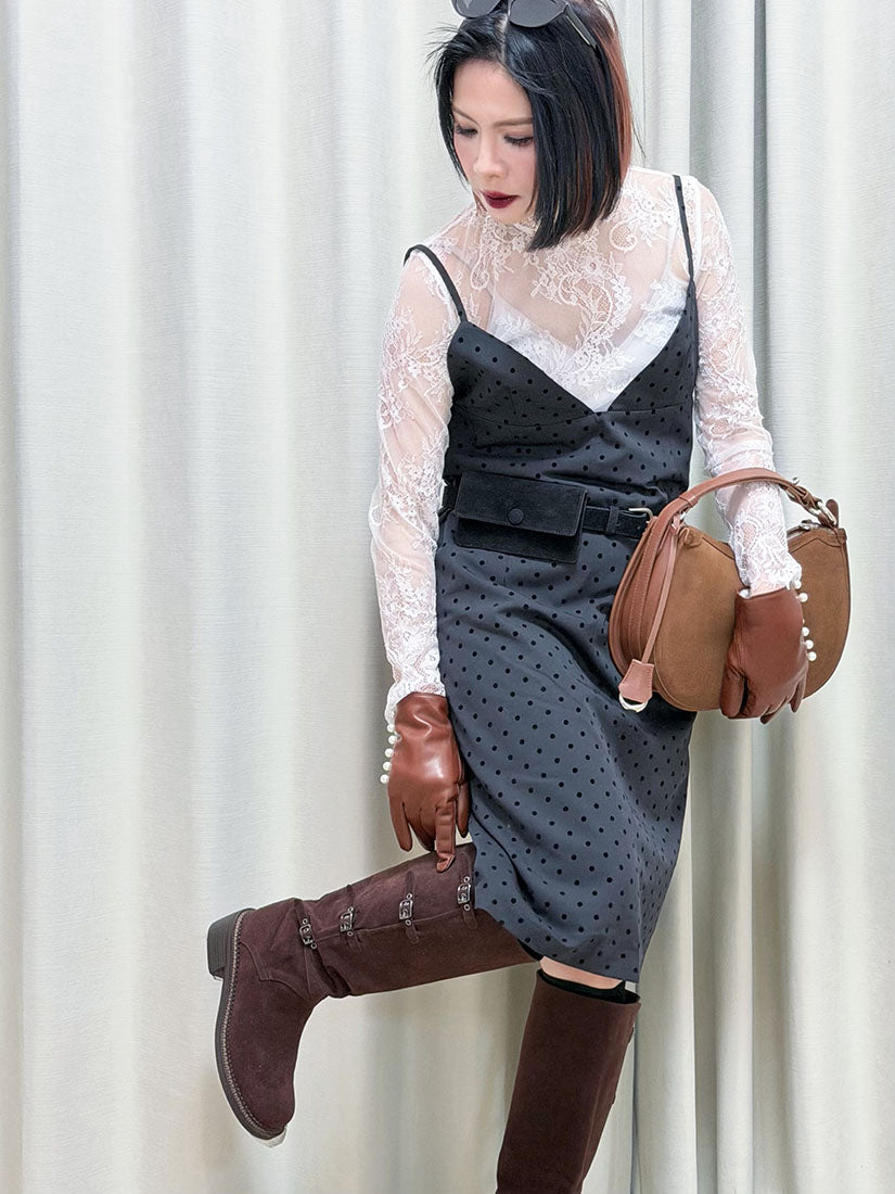 2 ways Saddle Crescent Shoulder Bag (2 Colours)