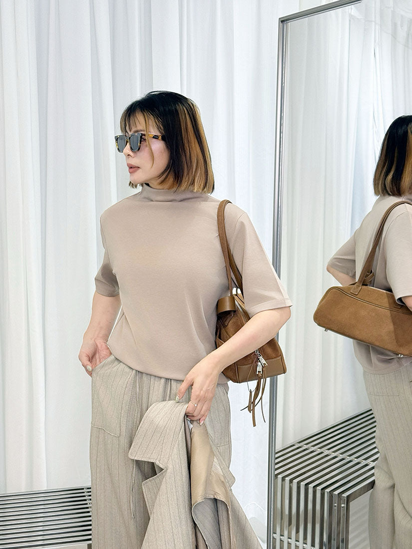 Mock Neck Basic Top (4 Colours)