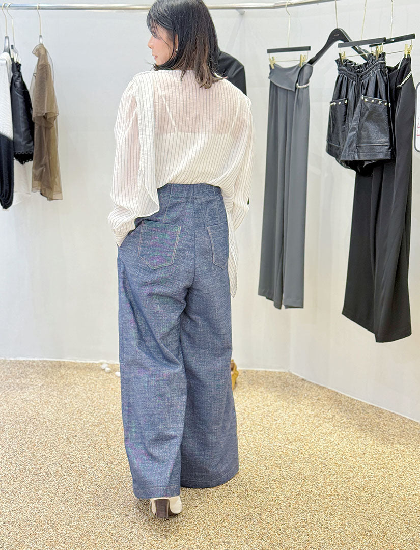 Front Pocket Denim Pants