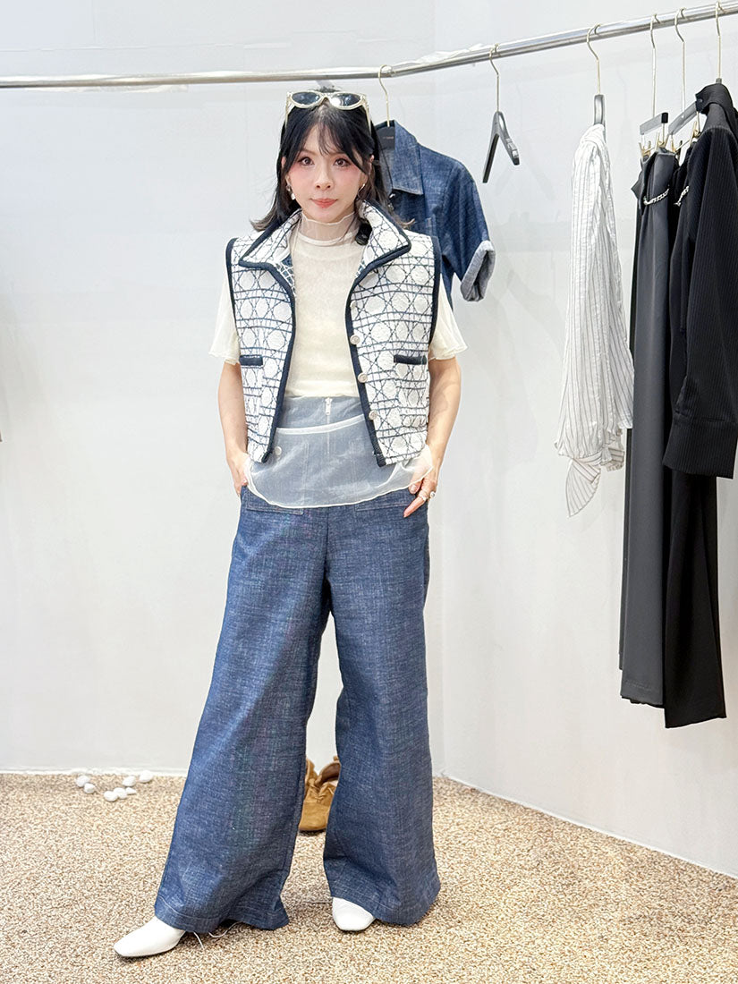 Front Pocket Denim Pants