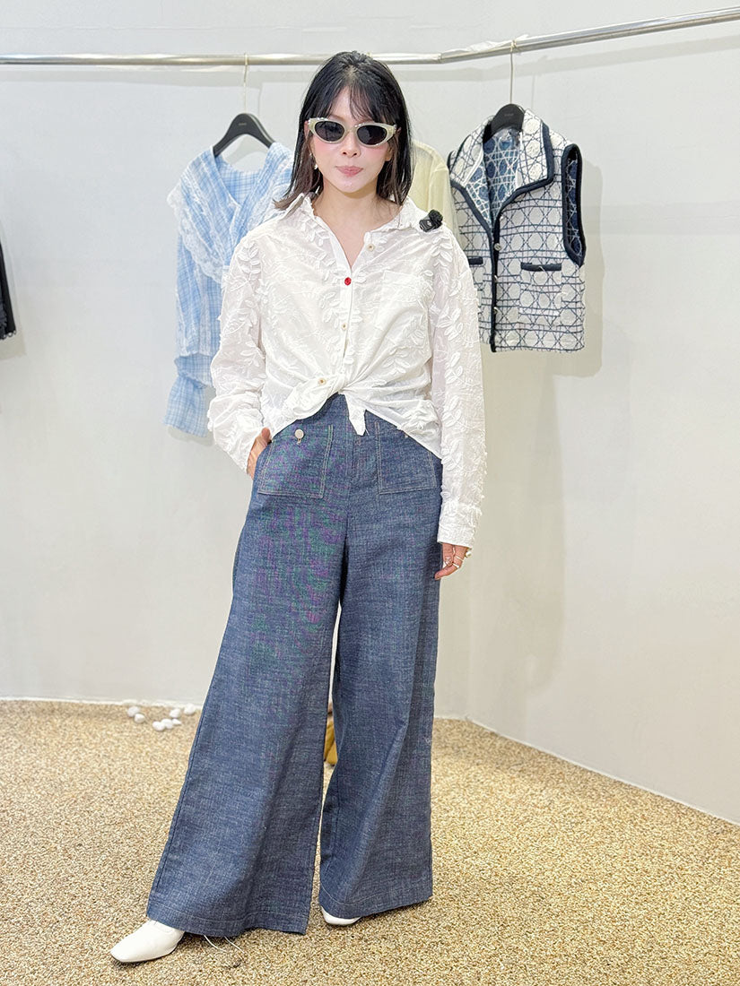 Front Pocket Denim Pants