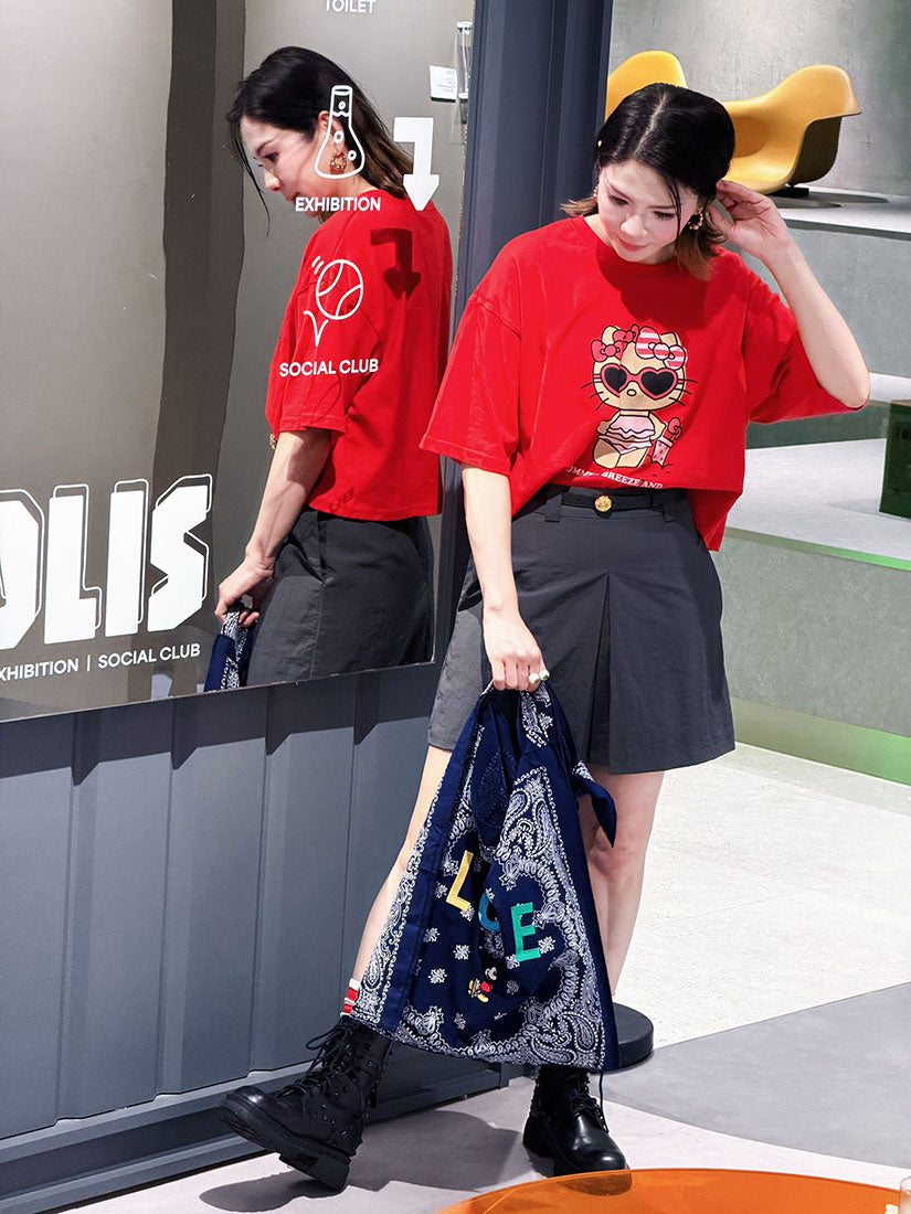 Suntanned Kitty Crop Tee (3 Colours)