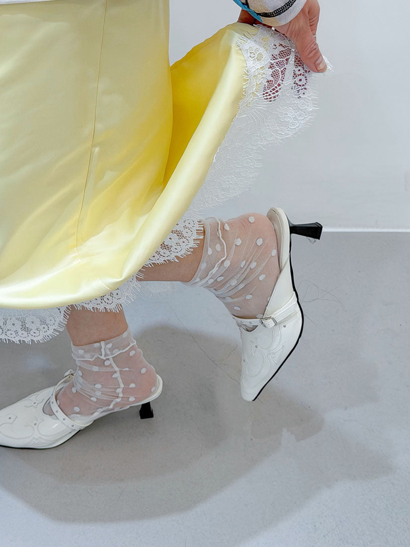 Gothic Patent Leather Mules (Display Sale)