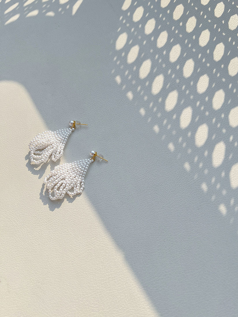 Beaded Fishtail Earrings