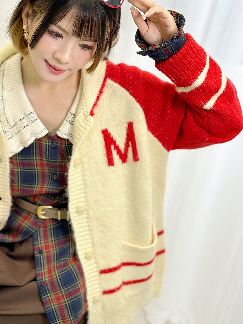 Lace Collar Tartan Shirt (2 Colours)