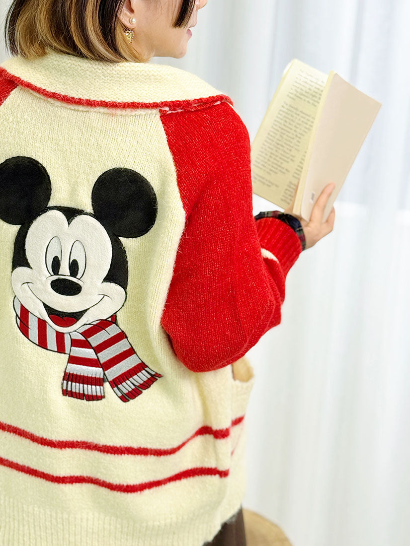 Mickey Mouse Colourblocked Cardigan (2 Colours)