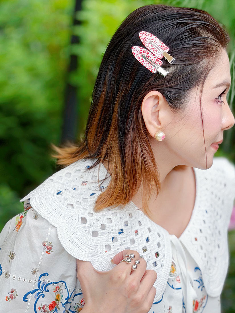 Crochet Lace Collar Floral Perforated Shirt