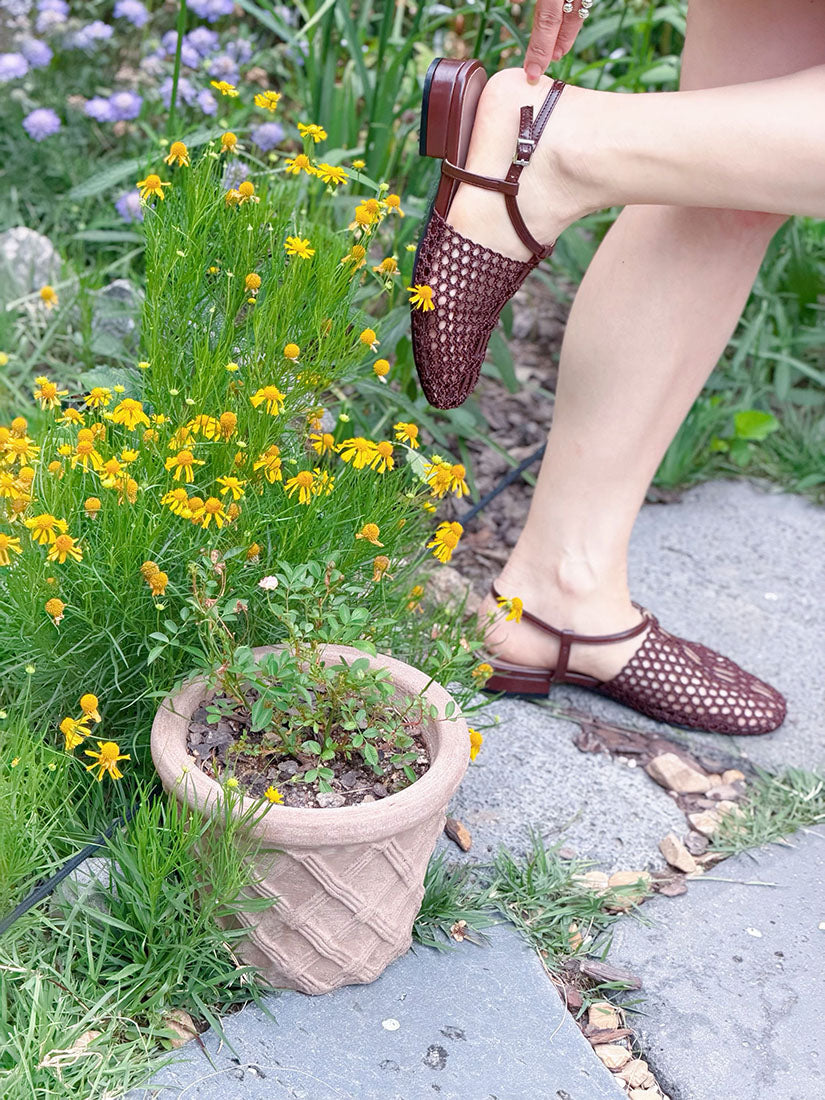 Fishnet Sandals (3 Colours)