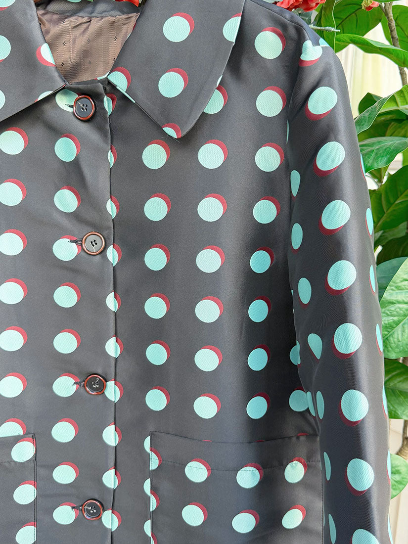 Polka Dot Trench Coat