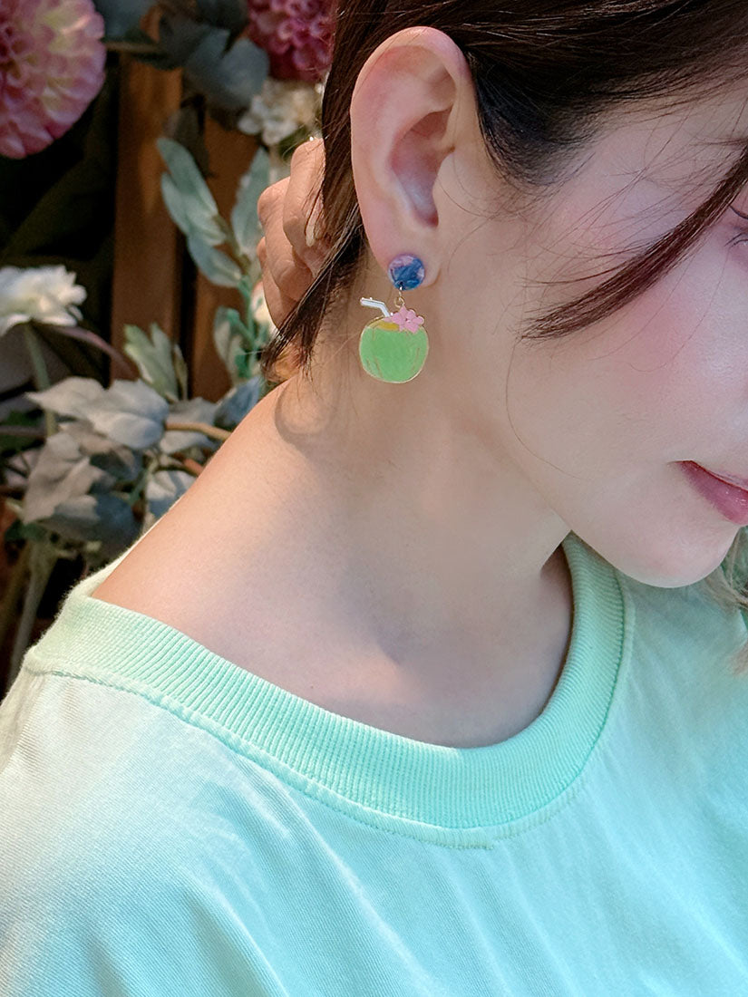 Coconut Drop Earrings