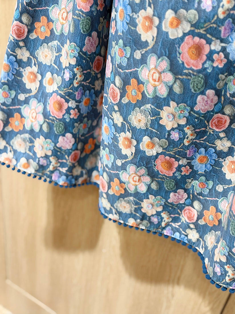 Floral Printed Flare Skirt(3 Colours)