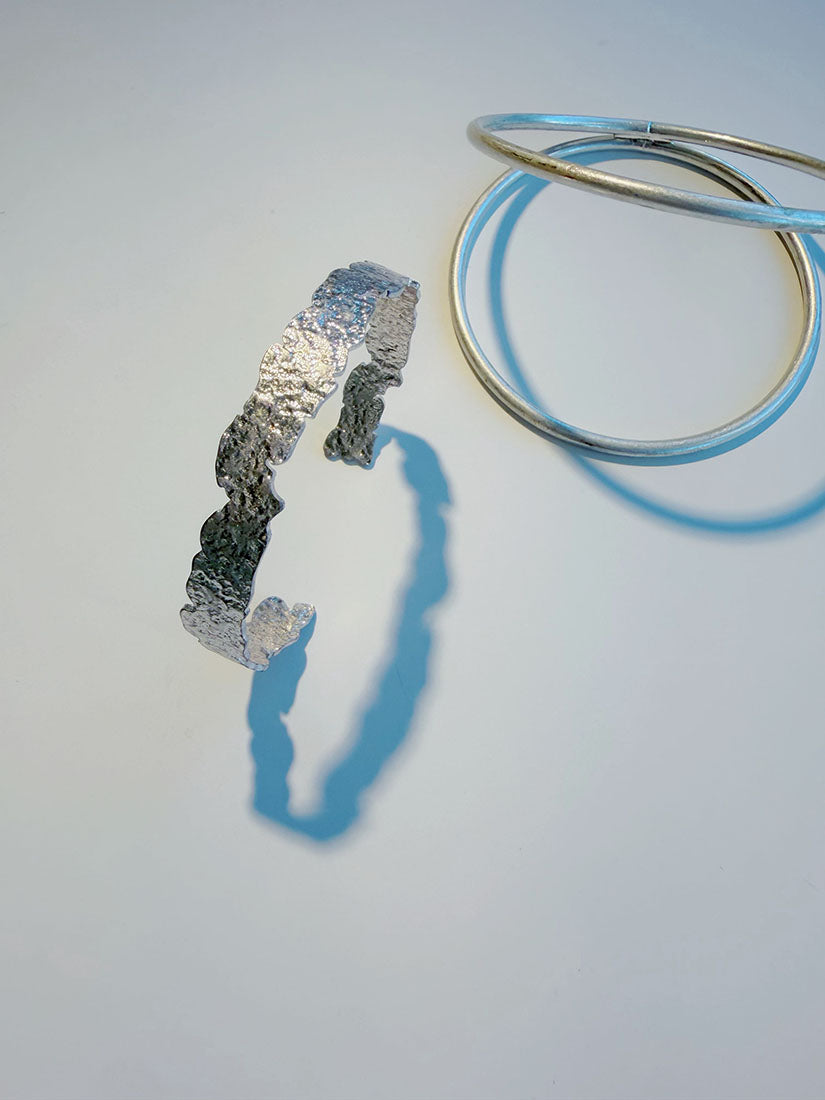 Raw & Sleek Silver Jewellery (3 Styles)