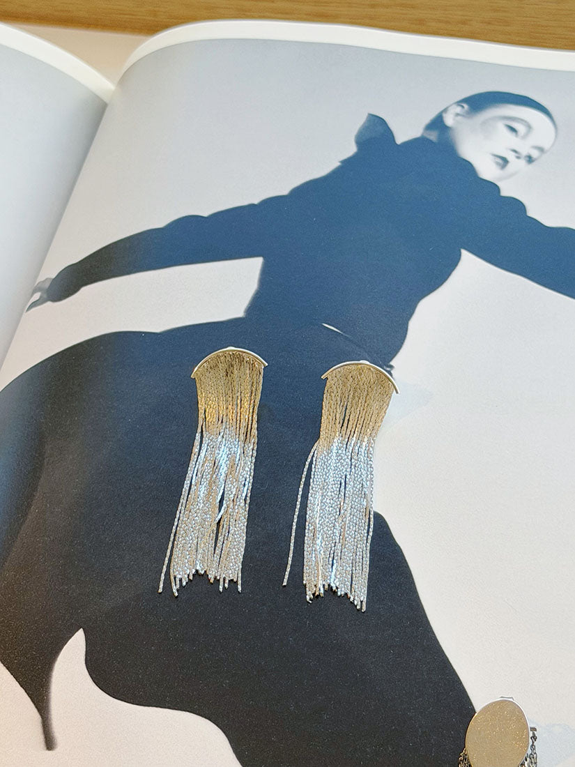 Silver Chain Tassel Earrings (2 Styles)