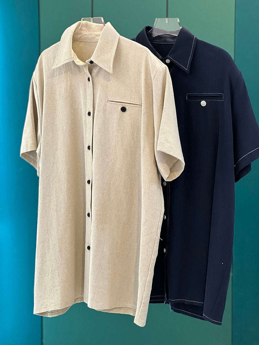 Double Jetted Pocket Short Sleeve Shirt