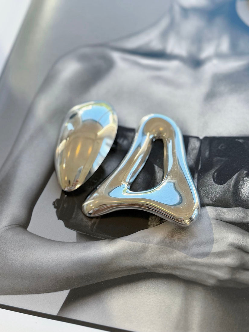 Liquid Sculptural Brooch Set (2 Colours)