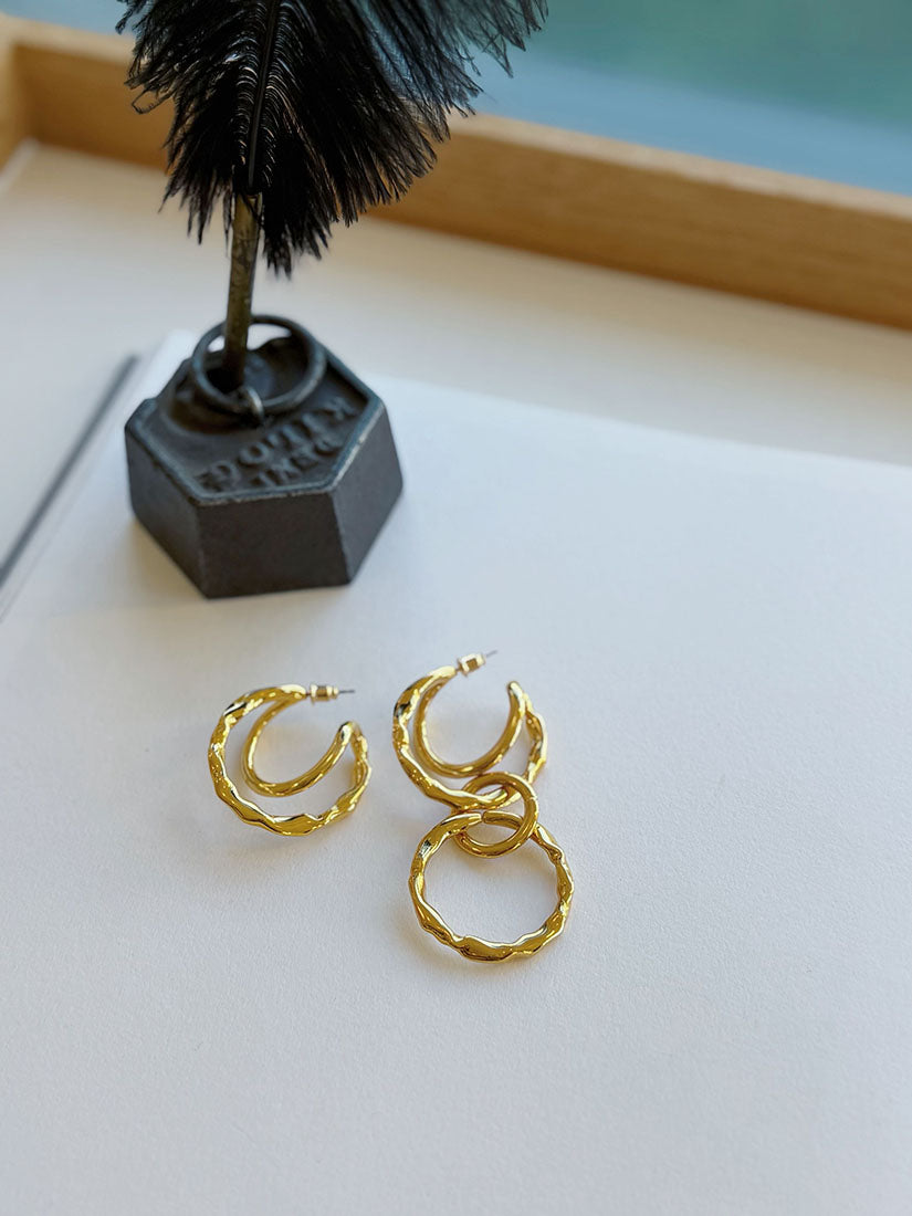 Golden Hybrid Chain & Sculptural Jewellery (2 Styles)